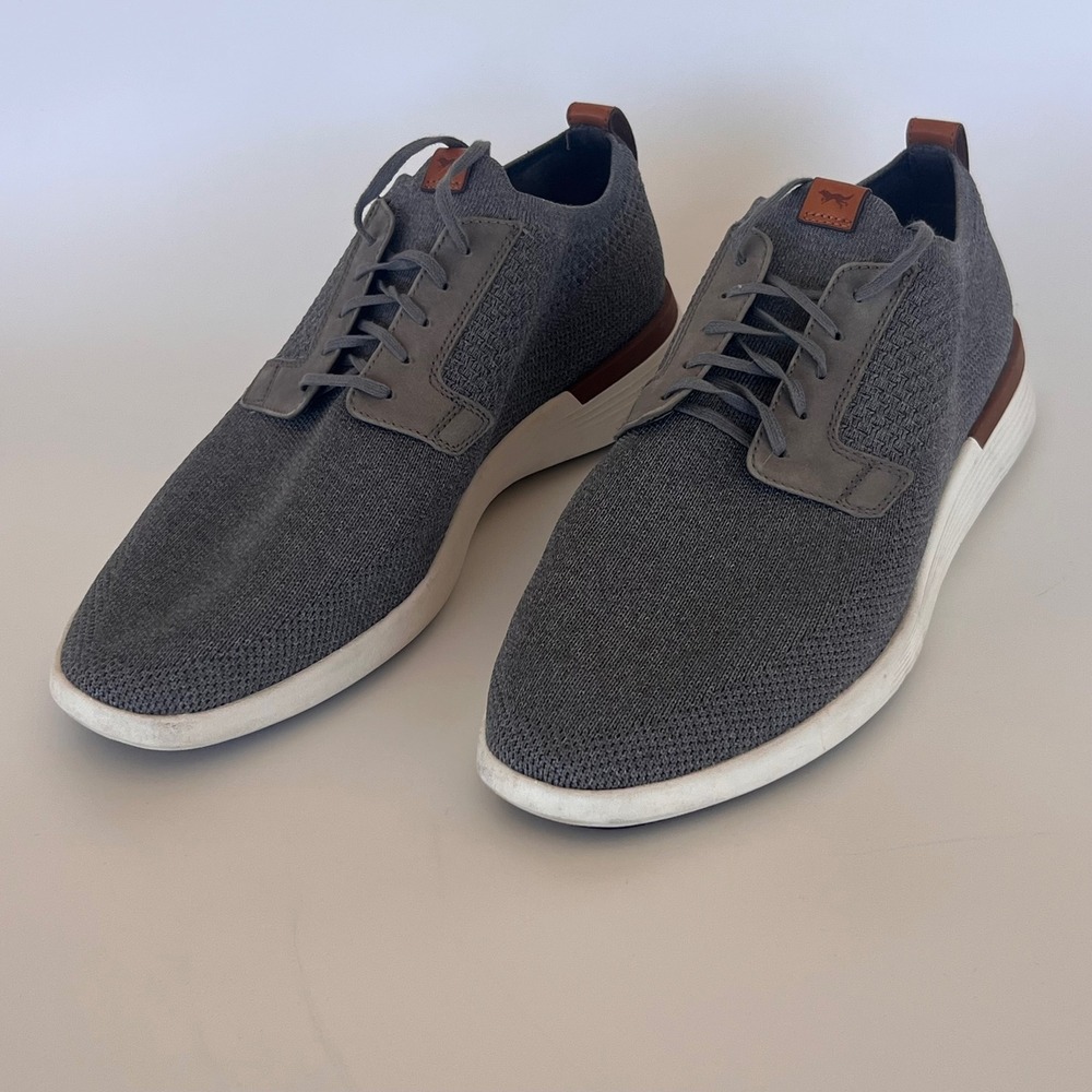 Wolf & Shepherd SwiftKnit Derby Mens 11 Grey Good Hybrid Sneaker Dress Shoe